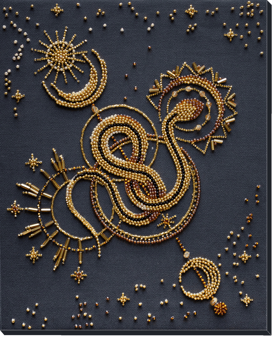 Bead Embroidery Kit - Golden talisman AB-921