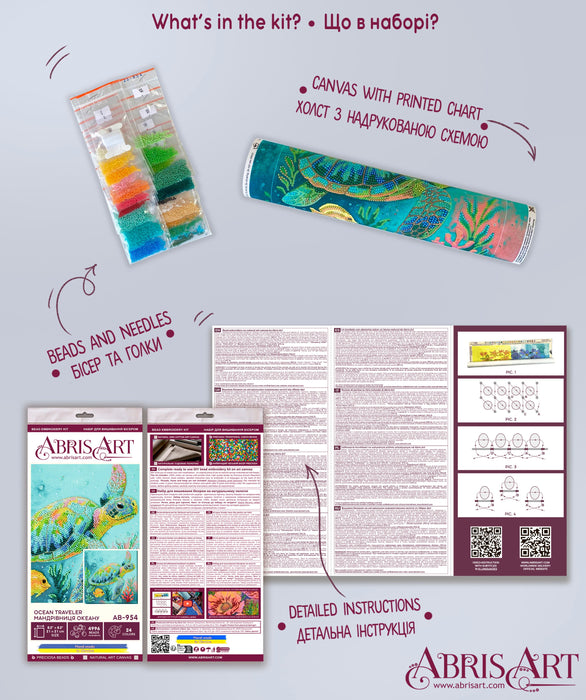 Bead Embroidery Kit - Ocean Traveler