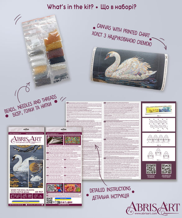 Bead Embroidery Kit - When the Soul Blooms