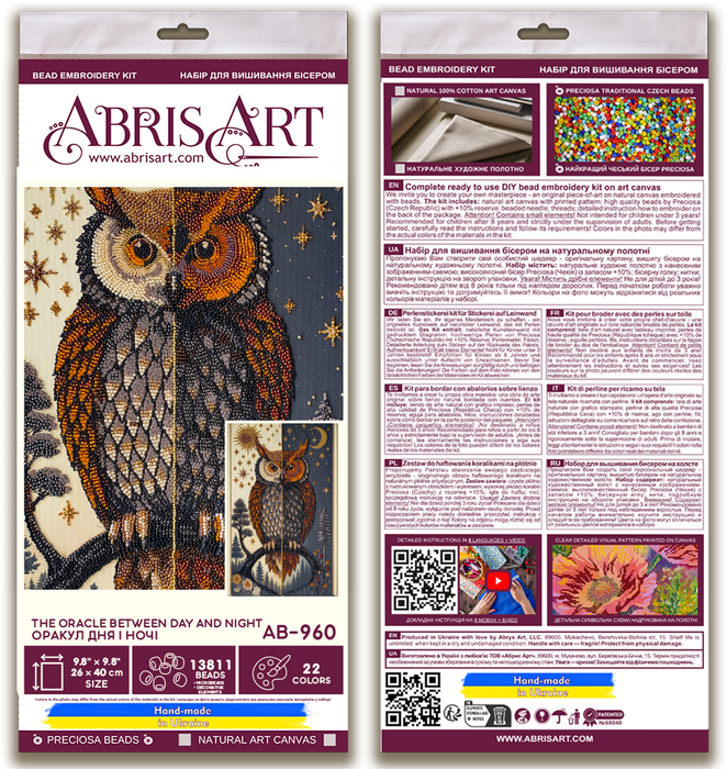 Bead Embroidery Kit -The oracle between day and night AB-960