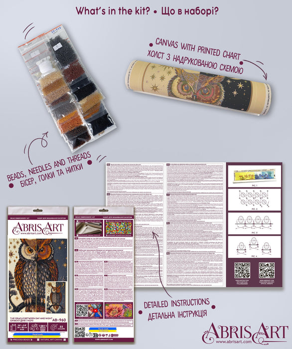 Bead Embroidery Kit -The oracle between day and night AB-960