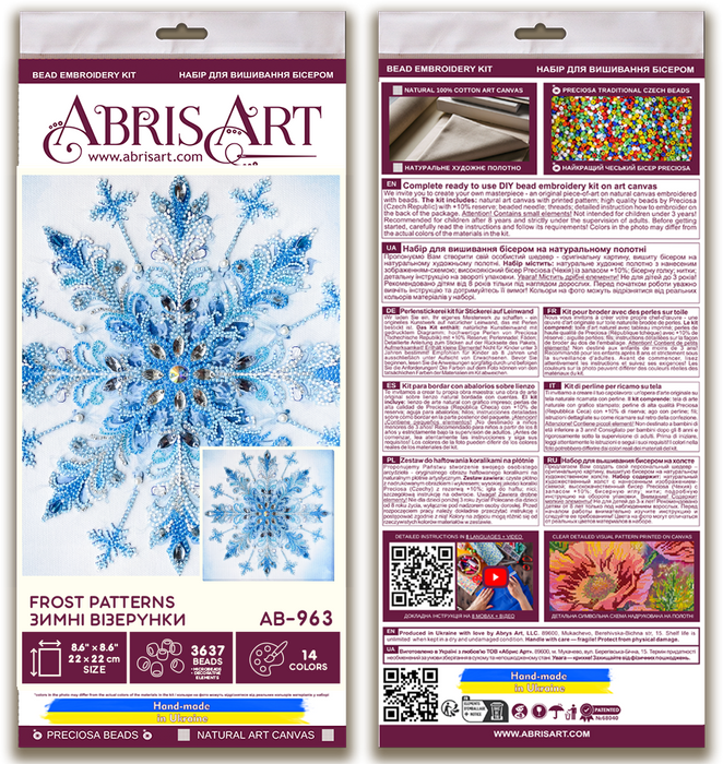 Bead Embroidery Kit -Frost patterns AB-963