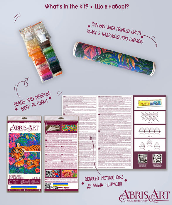 Bead Embroidery Kit -Sweet dream AB-964