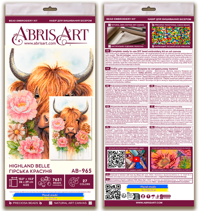 Bead Embroidery Kit -Highland Belle AB-965