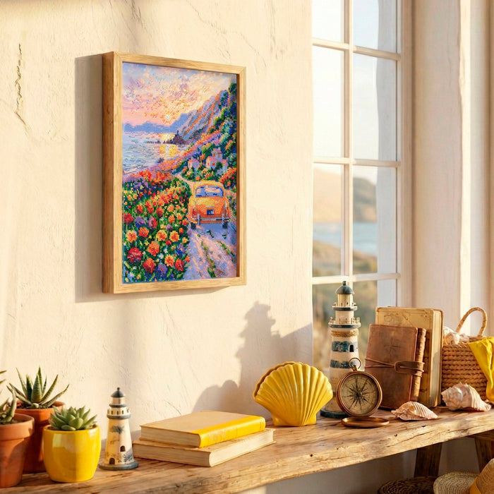 Bead Embroidery Kit -Twilight Over the Sea AB-968