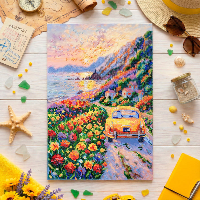 Bead Embroidery Kit -Twilight Over the Sea AB-968