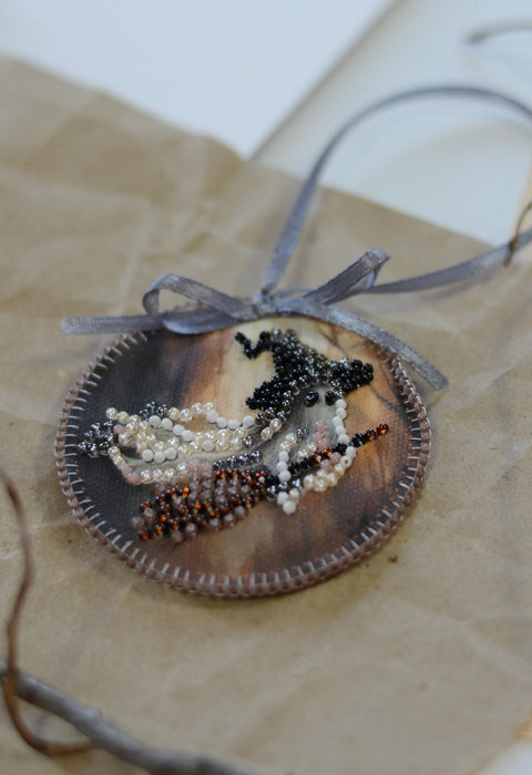 Mini Bead Embroidery Kit Decoration - Boo! ABT-042