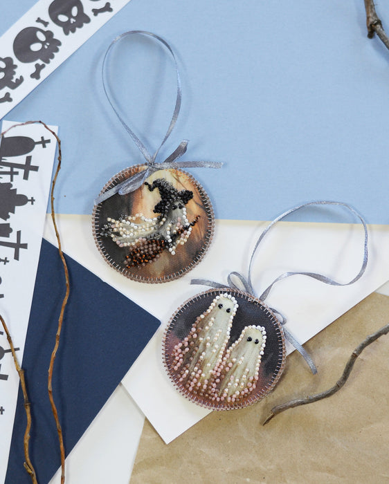 Mini Bead Embroidery Kit Decoration - Boo! ABT-042