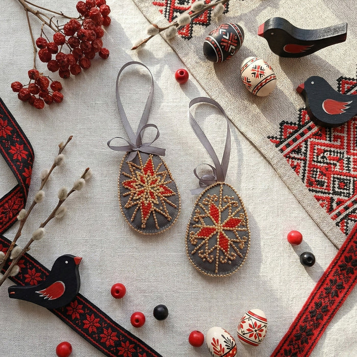 Bead Embroidery Kit. Decoration - Easter Star ABT-056