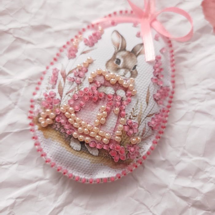 Bead Embroidery Kit. Decoration - Easter Bunny ABT-060