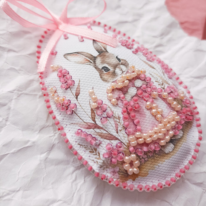 Bead Embroidery Kit. Decoration - Easter Bunny ABT-060