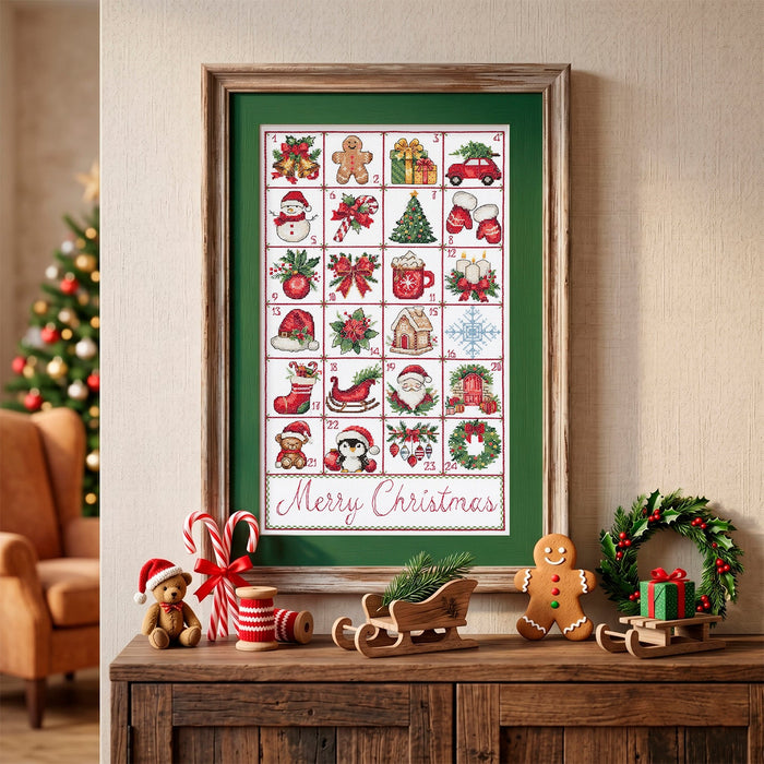 Cross-stitch kit - Christmas Advent AH-324