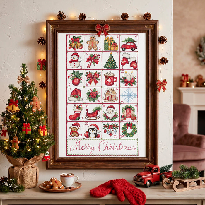 Cross-stitch kit - Christmas Advent AH-324
