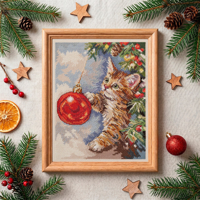 Cross-stitch kit - Furry rascal AH-328