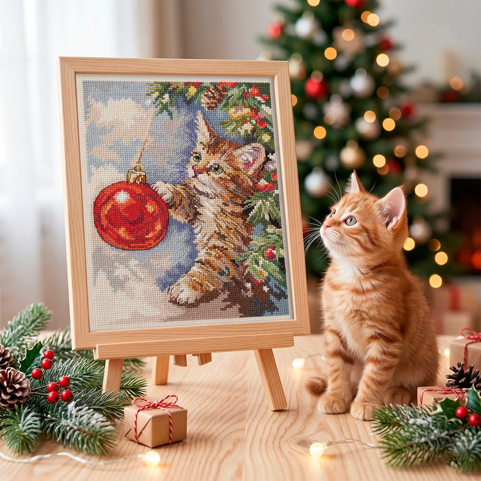 Cross-stitch kit - Furry rascal AH-328