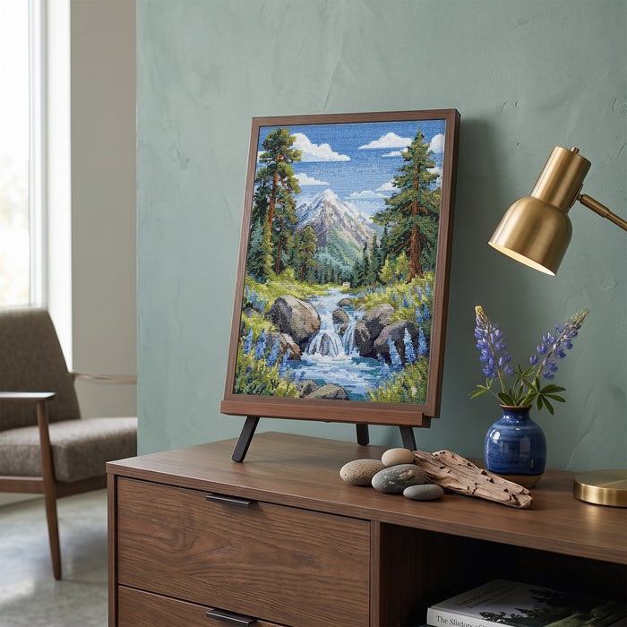 Cross-stitch kit - Faraway mountains AH-334