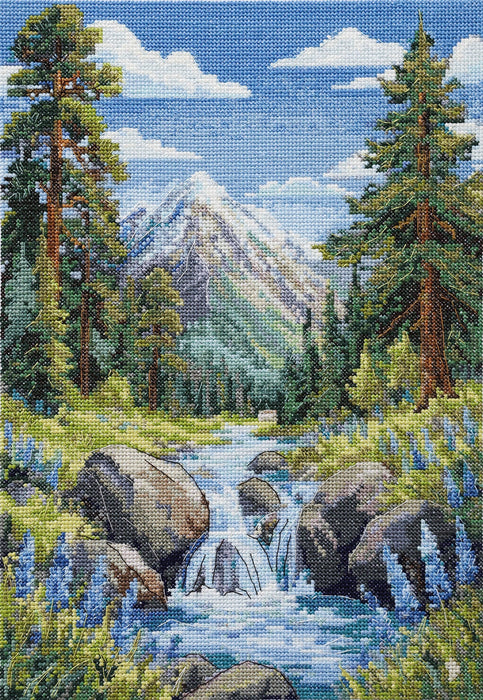 Cross-stitch kit - Faraway mountains AH-334