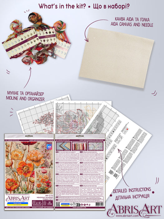 Cross-stitch kit - Meadow`s Whisper AH-270