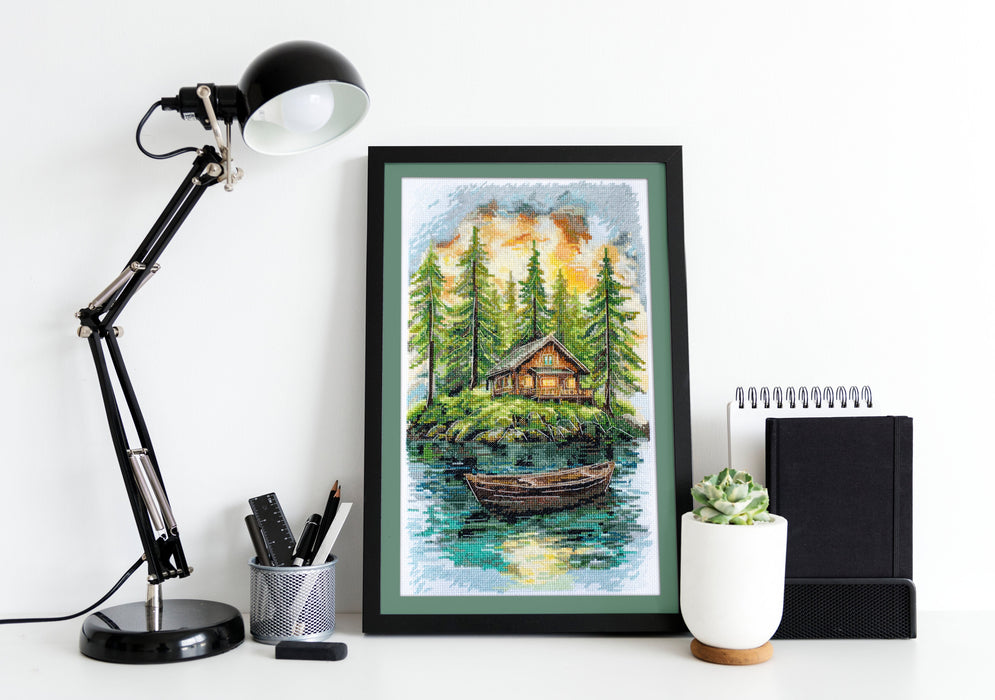 Cross-stitch kit - Silence in the forest AH-286