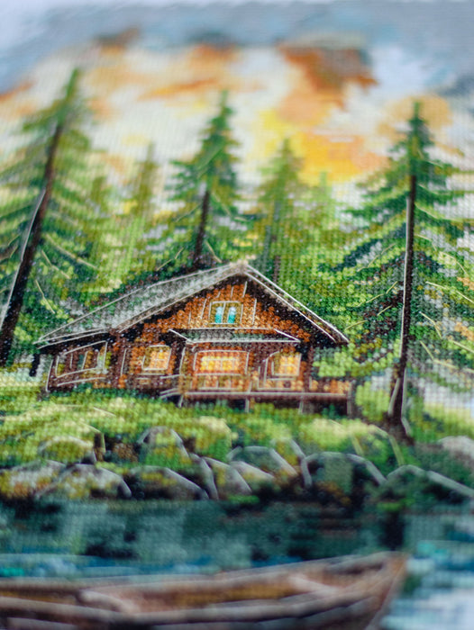 Cross-stitch kit - Silence in the forest AH-286