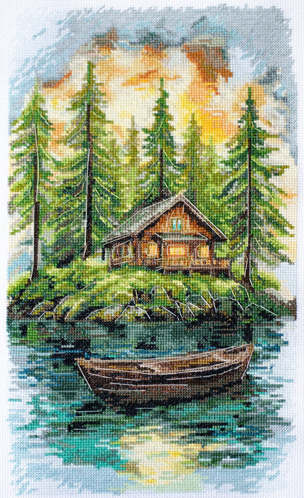 Cross-stitch kit - Silence in the forest AH-286