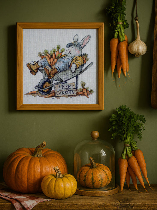 Cross-stitch kit - Free carrots AH-288