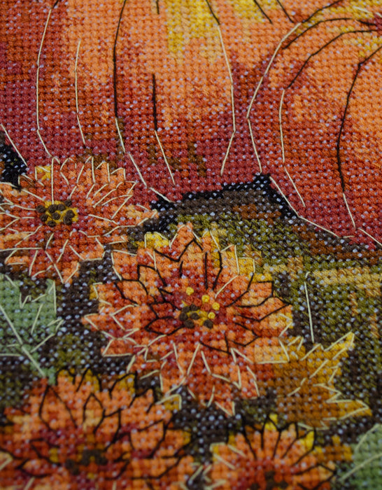 Cross-stitch kit - Autumn garden palette AH-289