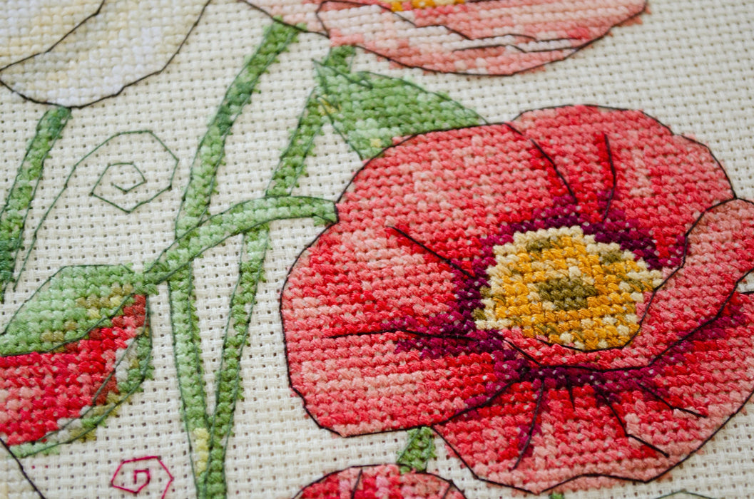 Counted Cross-stitch kit - When Poppies Bloom