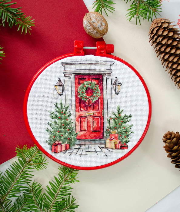 Cross-stitch kit - Festive welcome AHM-089