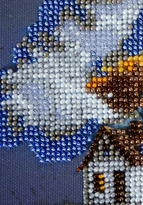 Mini Bead embroidery kit - Cottage Beneath the Clouds AM-263