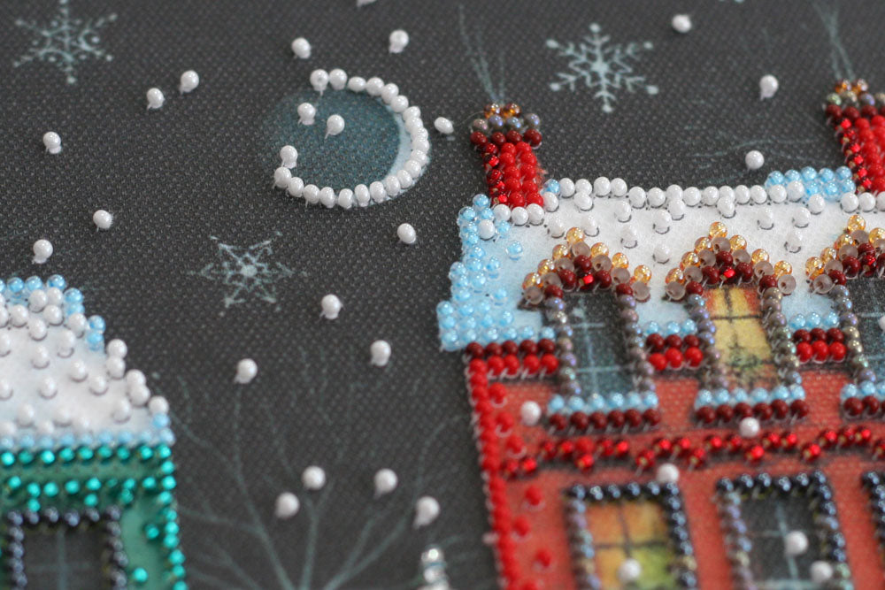 Bead embroidery kit - Holiday town AMB-048