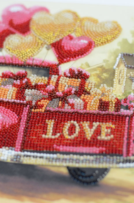Bead embroidery kit - Gift Love AMB-132