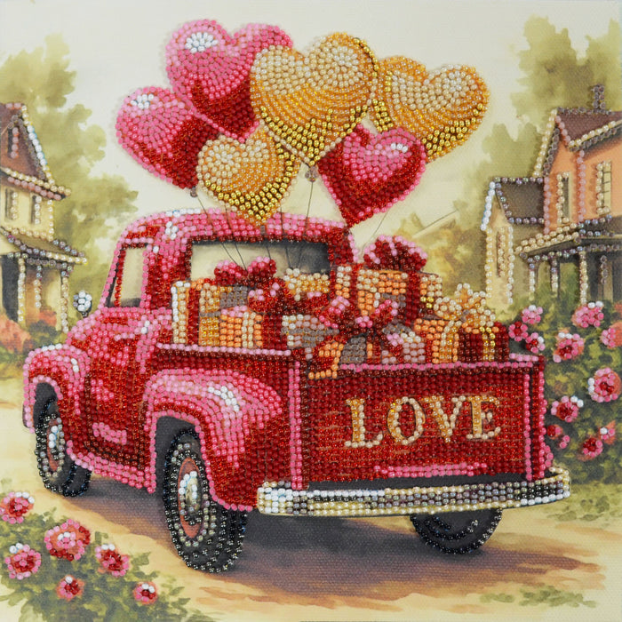 Bead embroidery kit - Gift Love AMB-132