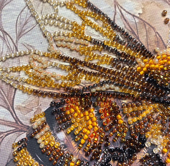 Bead embroidery kit - Golden honey AMB-137