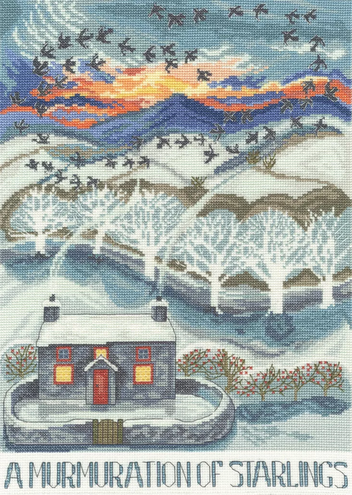 A Murmuration of Starlings XDD11 Counted Cross Stitch Kit