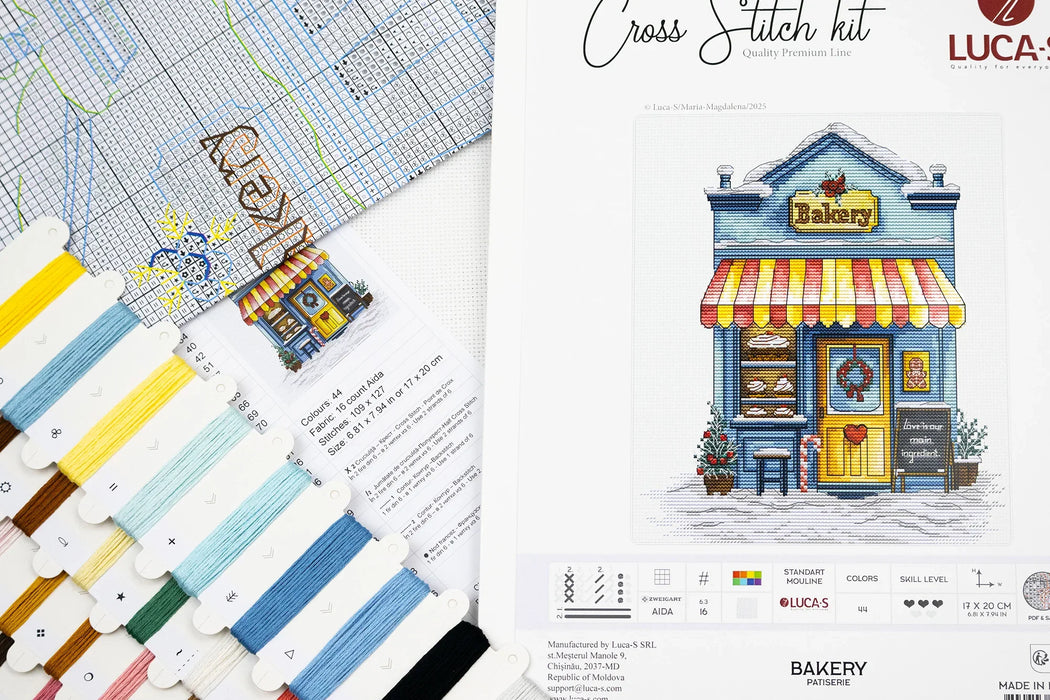 Patisserie Bakery B1430L Counted Cross-Stitch Kit