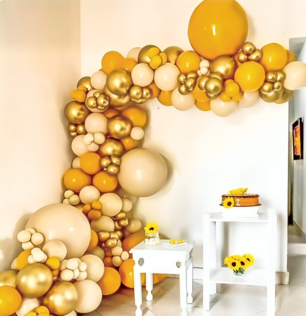 Golden Glow Balloon Arch Set F07M2-34 EMB0142