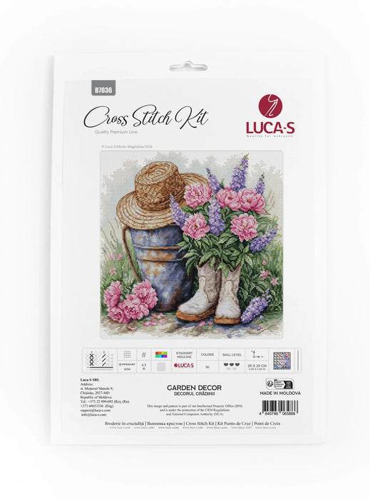 Garden Decor B7036L Counted Cross-Stitch Kit