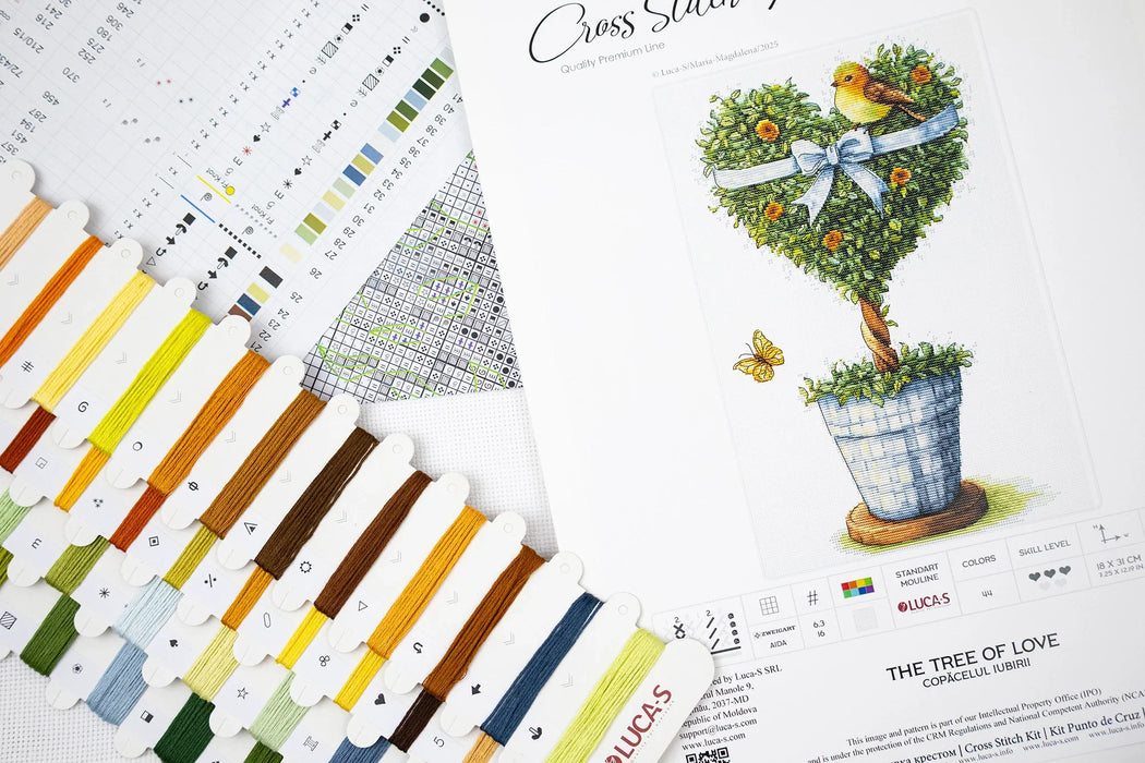 The Tree of Love  B7051L Counted Cross-Stitch Kit