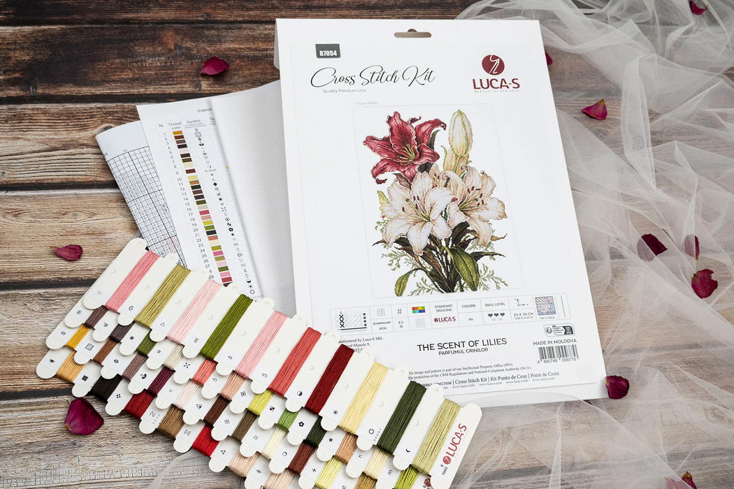 The scent of Lilies B7054L Counted Cross-Stitch Kit