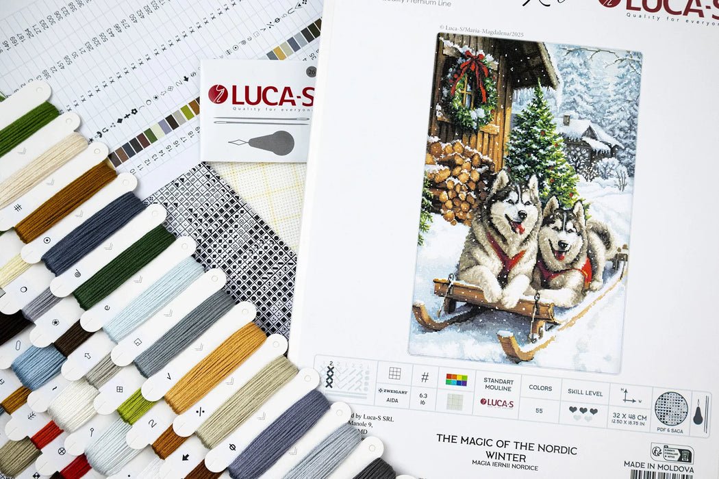 The Magic of the Nordic Winter B722L Counted Cross-Stitch Kit