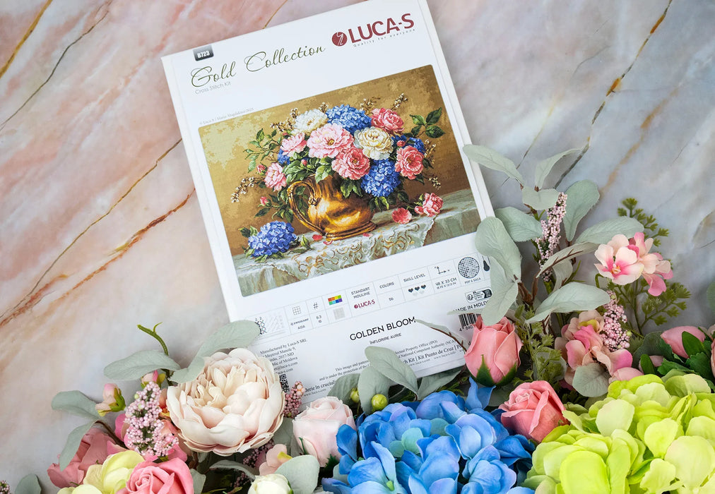Golden Bloom B723L Counted Cross-Stitch Kit