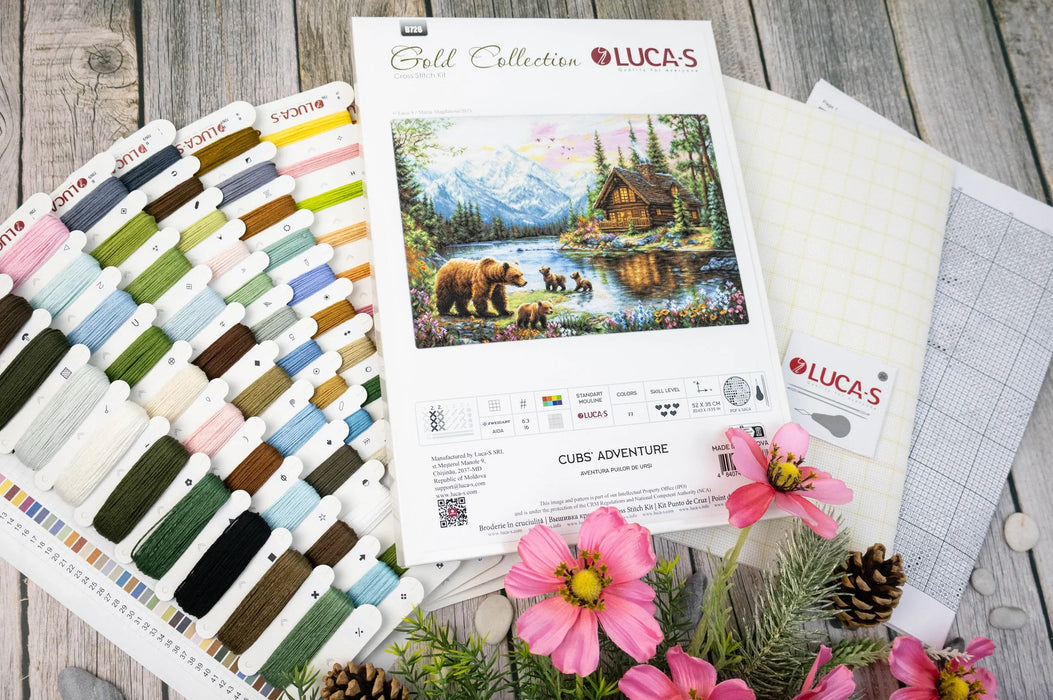 Cubs' Adventure B726L Counted Cross-Stitch Kit