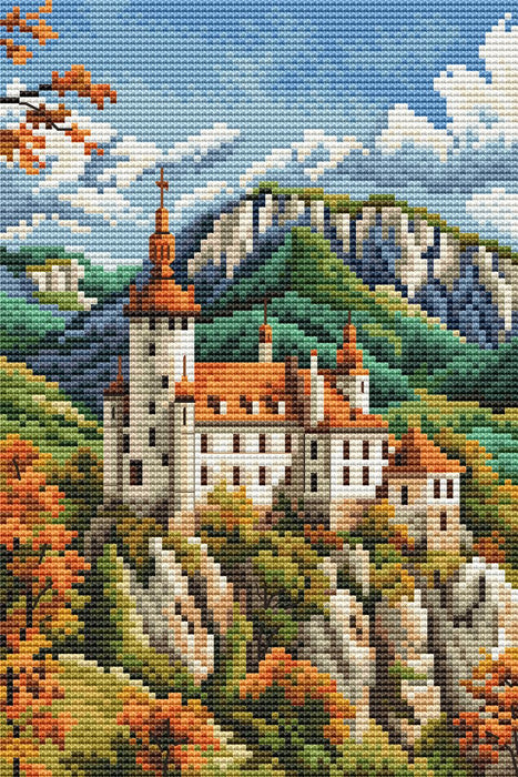 Castle in the Mountains BC8109 Counted Cross Stitch Kit