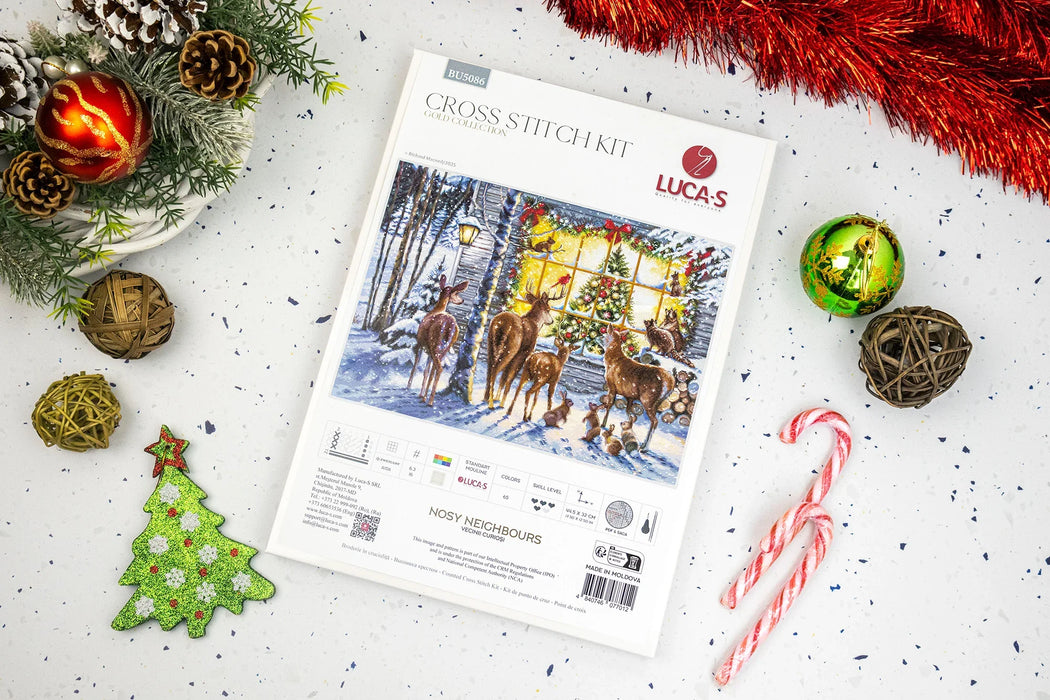 Nosy Neighbours BU5086L Counted Cross-Stitch Kit