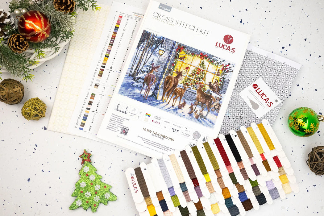 Nosy Neighbours BU5086L Counted Cross-Stitch Kit