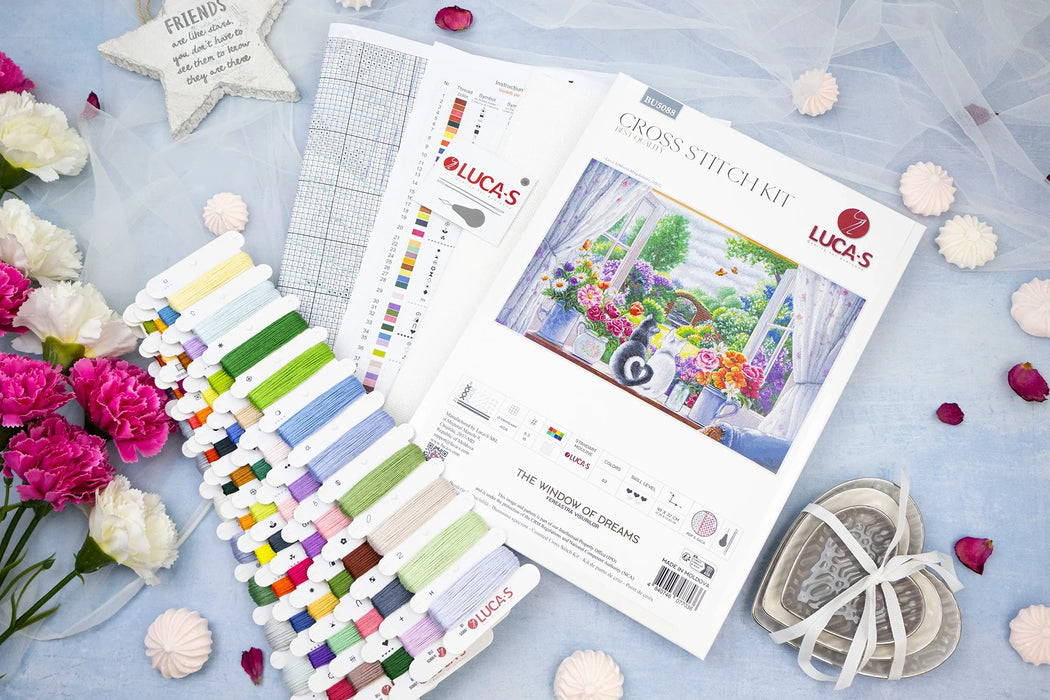 The Window of Dreams BU5088L Counted Cross-Stitch Kit