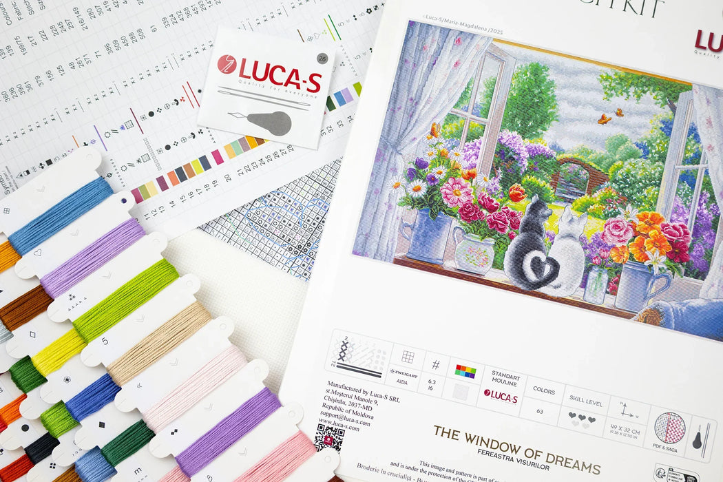 The Window of Dreams BU5088L Counted Cross-Stitch Kit