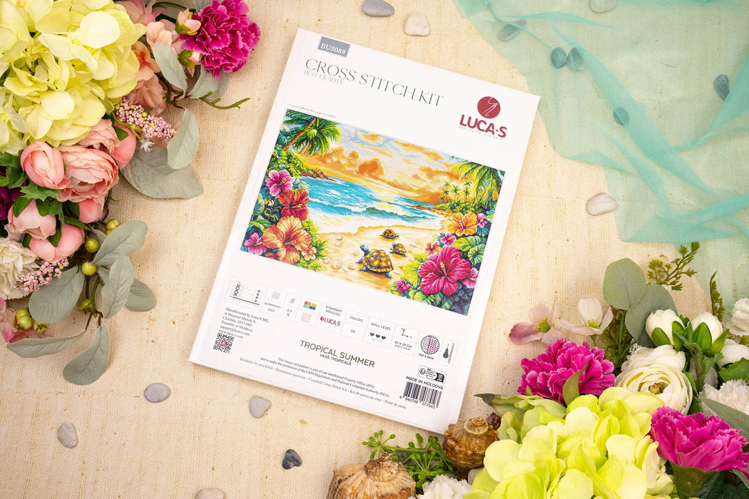 Tropical Summer BU5089L Counted Cross-Stitch Kit