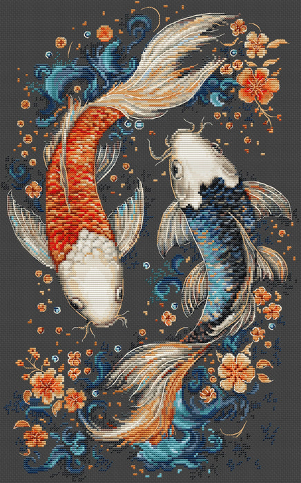 Two Magic Fish BU5091L Counted Cross-Stitch Kit